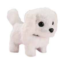 (white) Electronic Puppy Plush Dog Toys for Toddlers Kids,Realistic Interactive Pet Toy