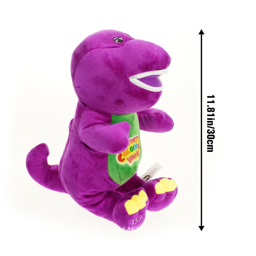Barney The Dinosaur Sing I Love You Song Soft Plush Doll Toy Gift Purple