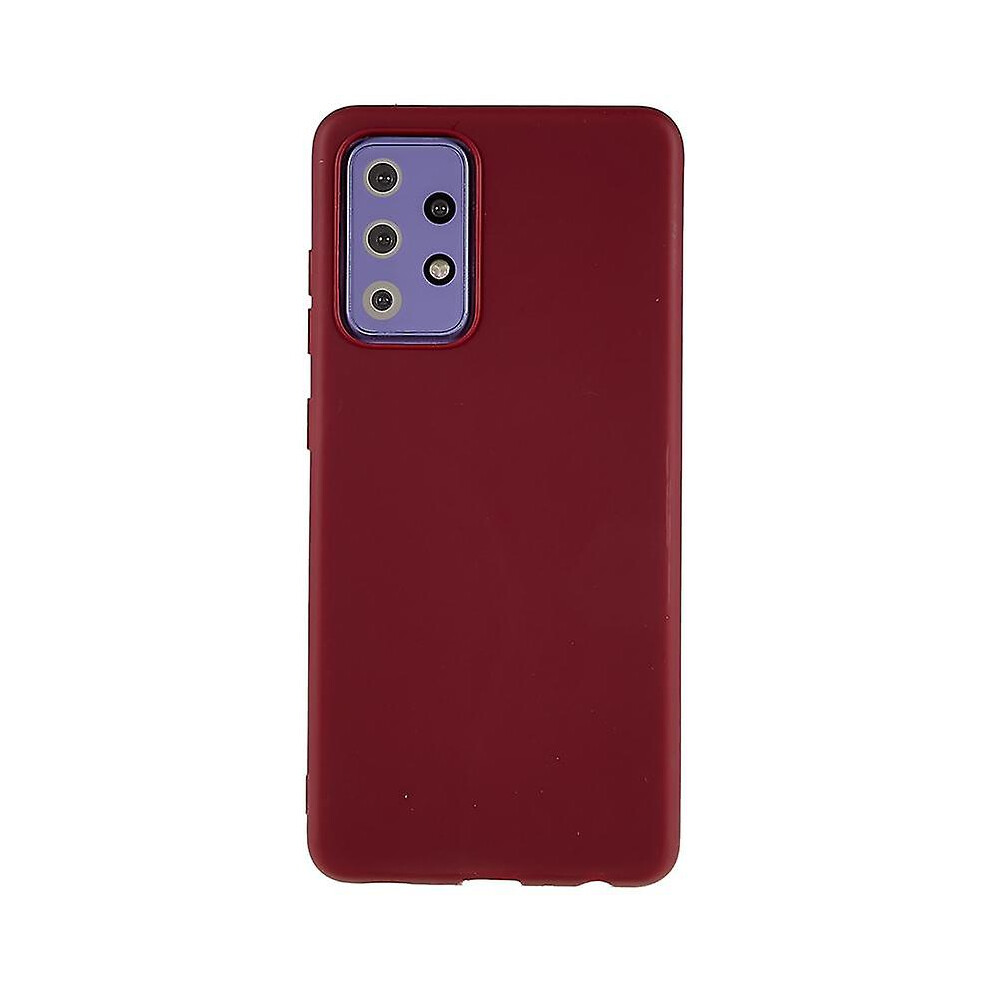 (Wine ) Tpu Phone Case For Samsung Galaxy A52 5G/4G/A52s 5G Matte Flexible Anti-Scratch Cell Phone Cover Red 7669442707002