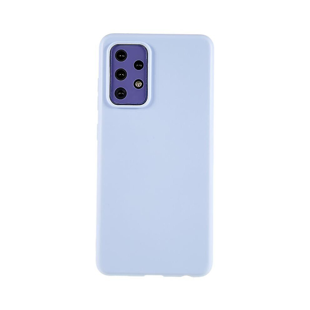 (Light ) Tpu Phone Case For Samsung Galaxy A52 5G/4G/A52s 5G Matte Flexible Anti-Scratch Cell Phone Cover Purple 7669442707033
