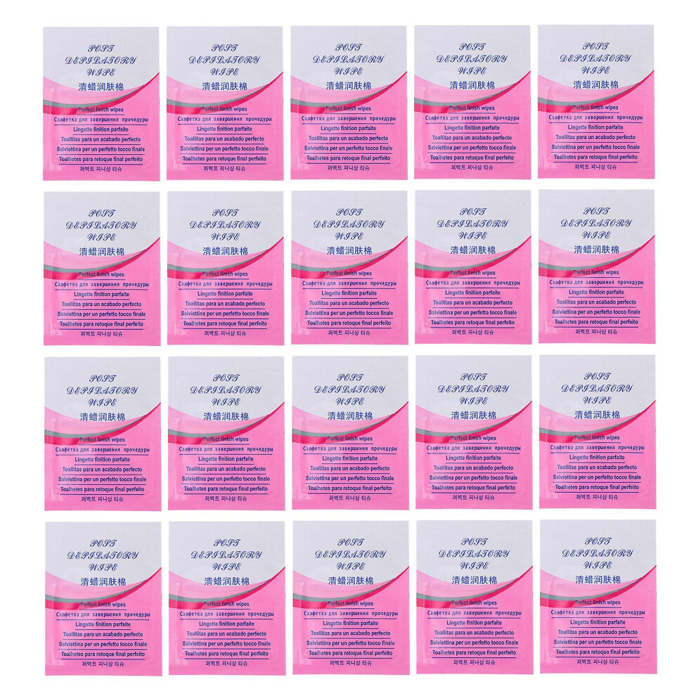 20pcs Wax Removing Wet Tissues Efficient Depilation Wax Cleaning Wet Tissues