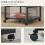 Homcom HOMCOM Mobile Printer Stand with Storage Printer Table for Home Office Black 3