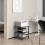 Homcom HOMCOM Mobile Printer Stand with Storage Printer Table for Home Office Black 5