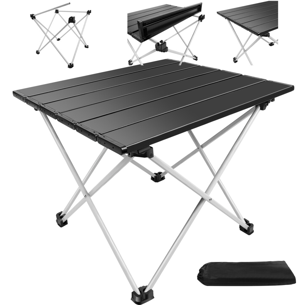 Folding Camping Table Picnic Table with Carry Bag Roll Up Design Easy Set Up for BBQ Hiking Fishing