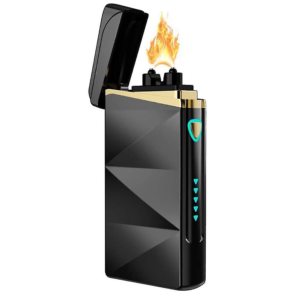 Electric Lighter Rechargeable Usb Arc Lighter, Dual Arc Plasma Lighter Flameless Windproof For Outdoor Lighters Use,b Jsir