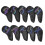 Golf Iron Head Covers With Magnetic Closure Gradient Black 10 Pcs 2
