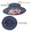 (White, One Size Fits All) Handmade Flower Straw Hat Solid Color Elegant Beach Sunscreen Hat 7