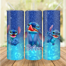 (OZ0625) Cartoon Tumbler With Lid And Straw, 20oz Stitch Stainless Steel Water Bottle, Insulated Cups