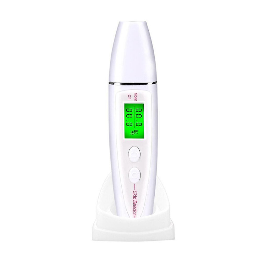 (White) Skin Analyzer Skin Moisture Analyzer Facial Moisture Meter Skin Care Water