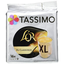 Tassimo L'OR XL Classique Coffee Pods x16 (Pack of 5, Total 80 Drinks)