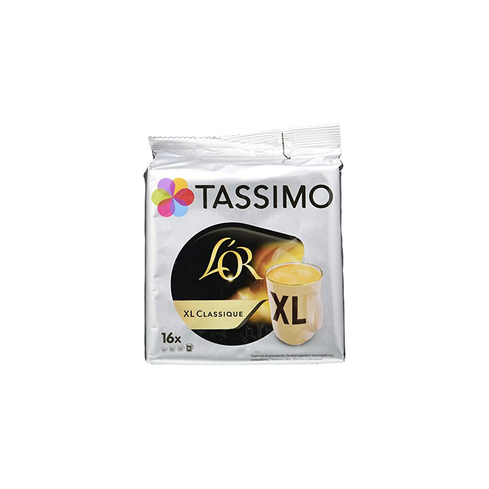 Tassimo L'OR XL Classique Coffee Pods x16 (Pack of 5, Total 80 Drinks)