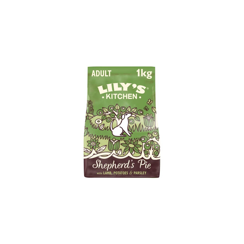 Lily's Kitchen Natural Free Complete Adult Dry Dog Food - Lamb Shepherd's Pie, 1 Kg, Pack Of 1 Grain
