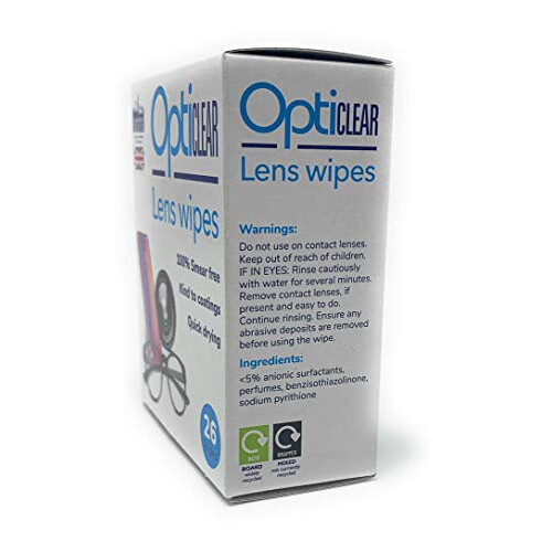 Opticlear Lens Wipes, 26 Count (Pack of 6) 1