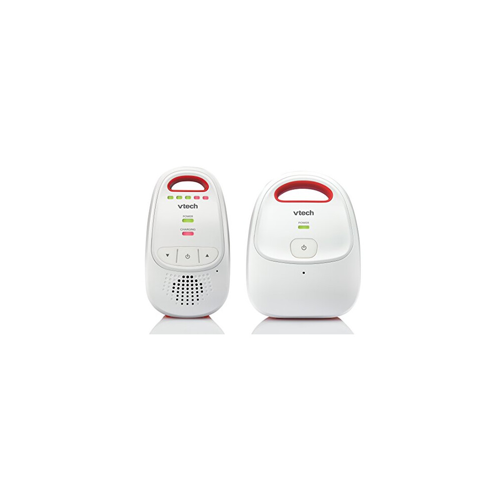 VTech Baby BM1000 Digital Audio Baby Monitor, White/Red