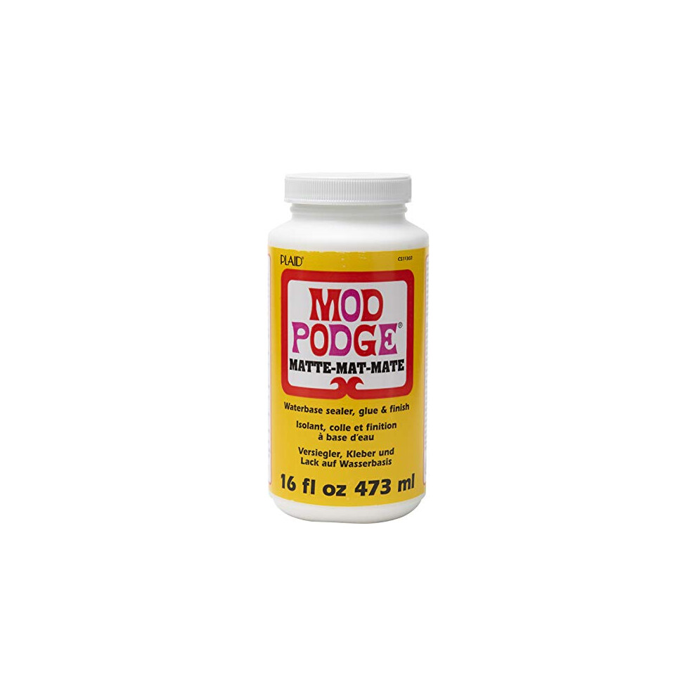 Mod Podge Matte Waterbase Sealer, Glue and Finish - 16 oz