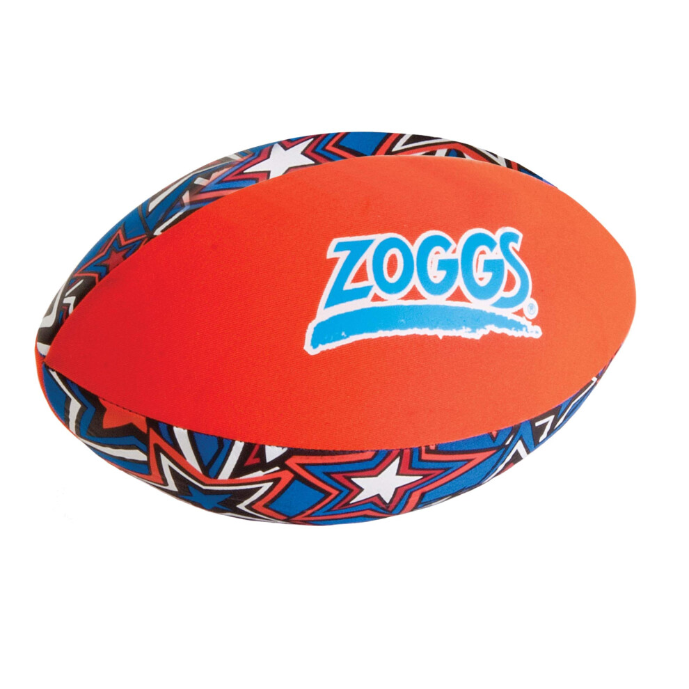 Zoggs Kid's Safe Neoprene Aqua Ball for All Ages - Orange/Blue with Star Print Pool Game,130 x 130 x 220 millimeters