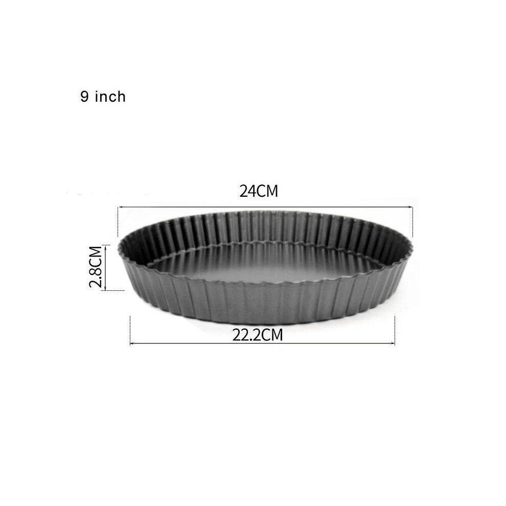 (9 inch) Fluted Pie Tart Pan Mold Baking Removable Bottom Nonstick Quiche Tool Rectangle Bakeware template Dishes Cake Pans GYH