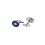 Luxury Blue Oval Round Cufflinks Premium Quality Stunning Design 2