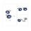 Luxury Blue Oval Round Cufflinks Premium Quality Stunning Design 3