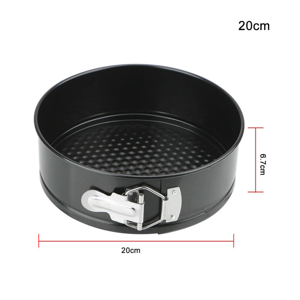 (20cm) Non-Stick Metal Bake Mould Kitchen Accessories Round Cake Pan Bakeware Removable Bottom Carbon Steel Cakes Molds