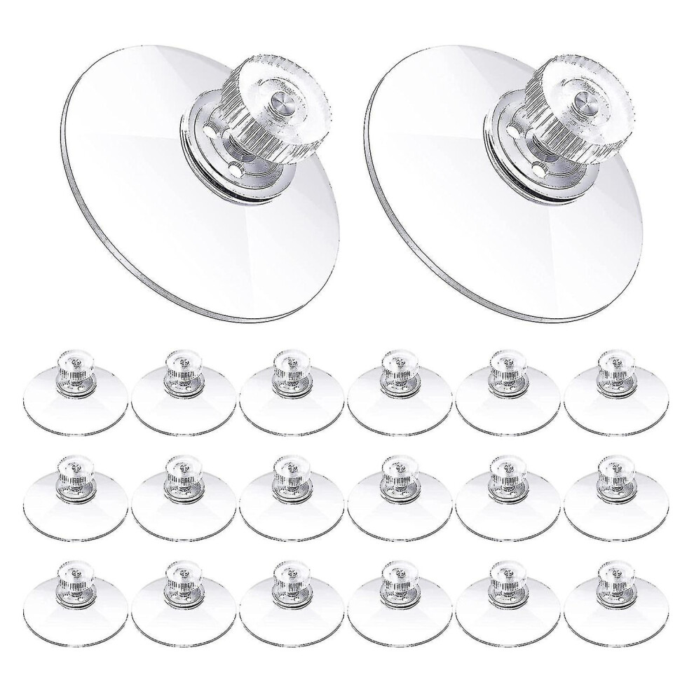 20 Pcs Suction Cup Plastic Suction Pads 40Mm Clear Pvc Sucker Pads Strong Adhesive Suction Holder W 7669442717308