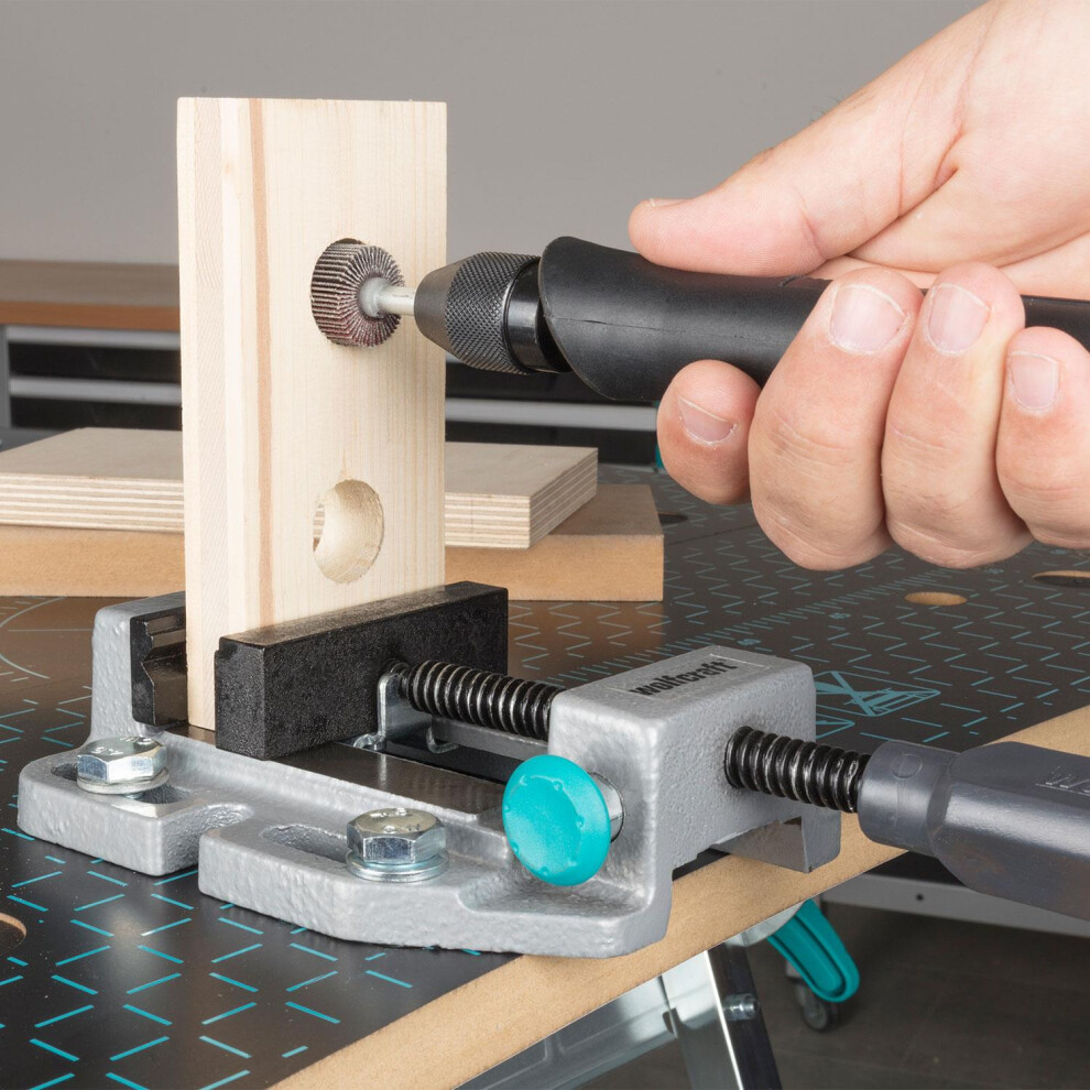 Wolfcraft Machine Vice Jaw For Clamping With Quick Adjuster, 80 Mm