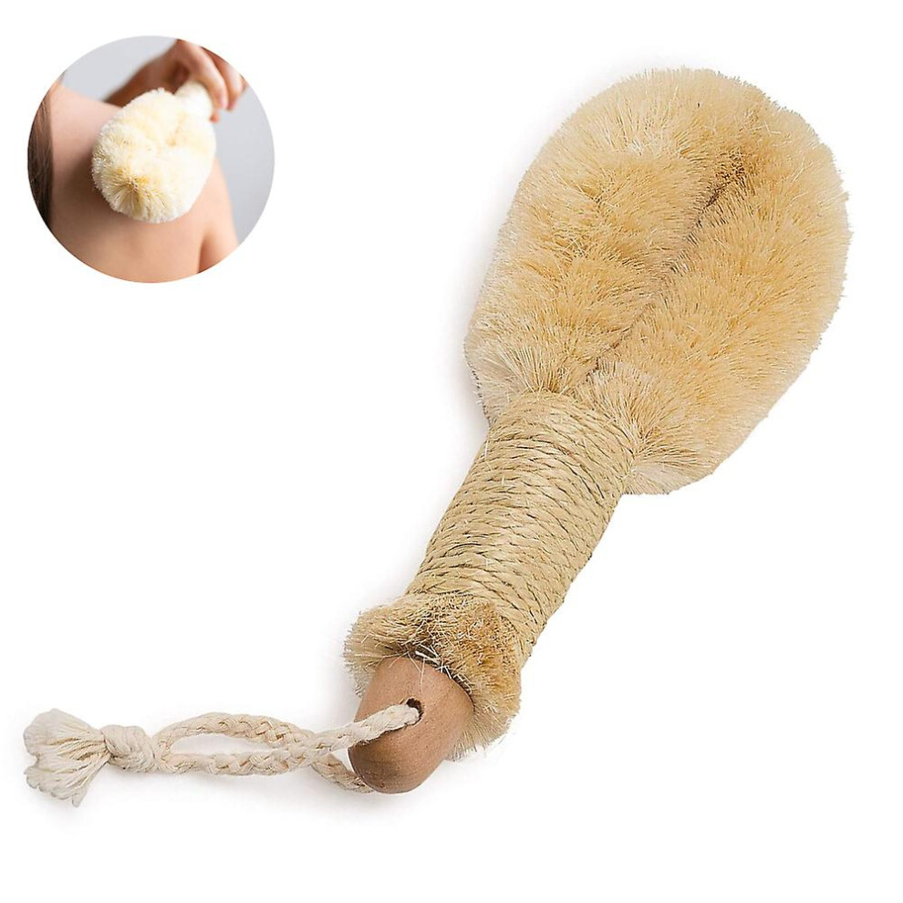 Massage Brush, Body Brush, Natural Bristles, Dry Body Peeling Brush