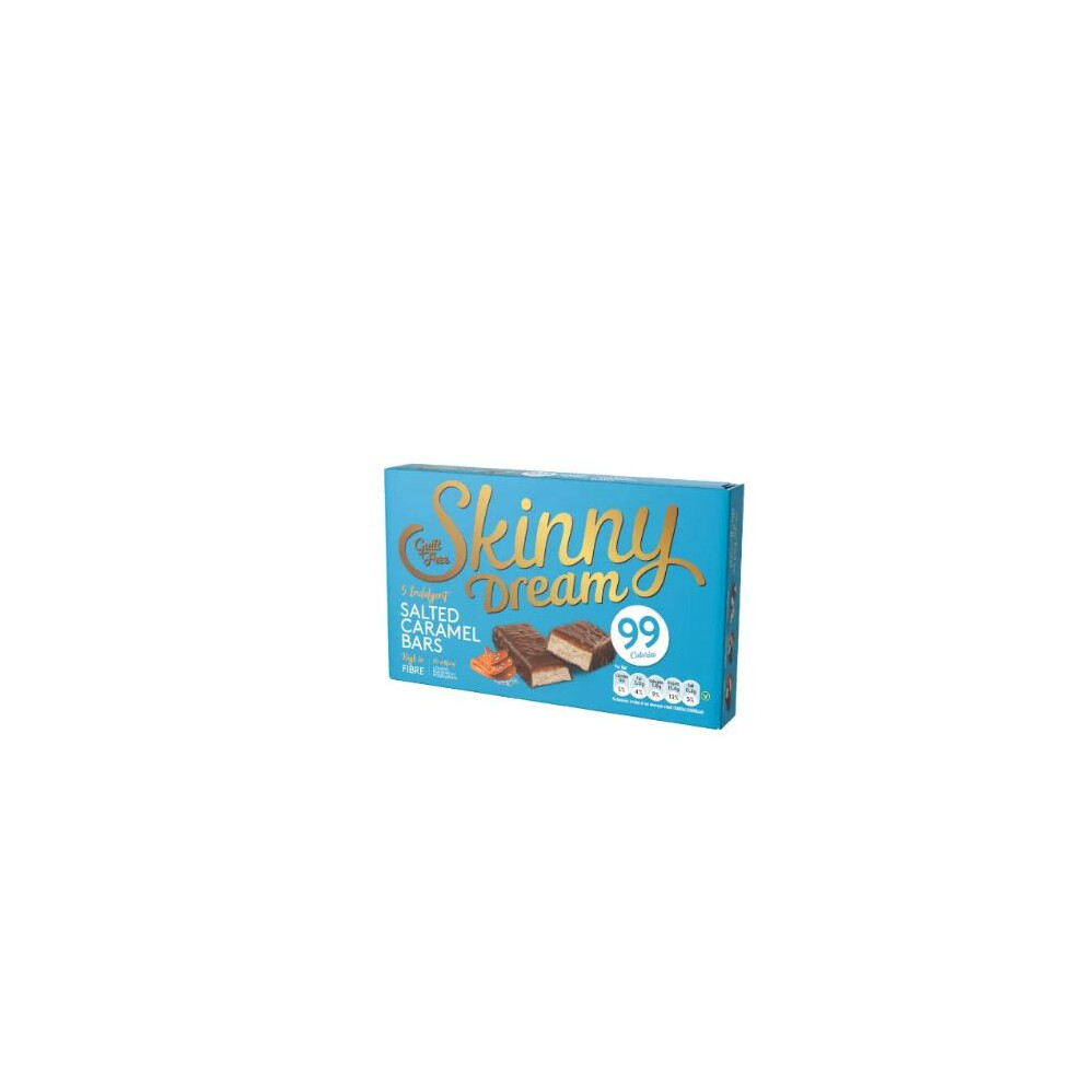 Skinny Dream Salted Caramel,5X 25g (Pack of 4)