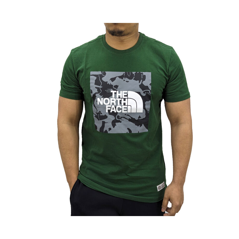 (Green, S) The North Face 009006 Mens Graphic T Shirts