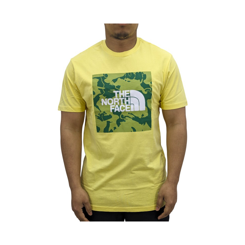 (Yellow, S) The North Face 009006 Mens Graphic T Shirts