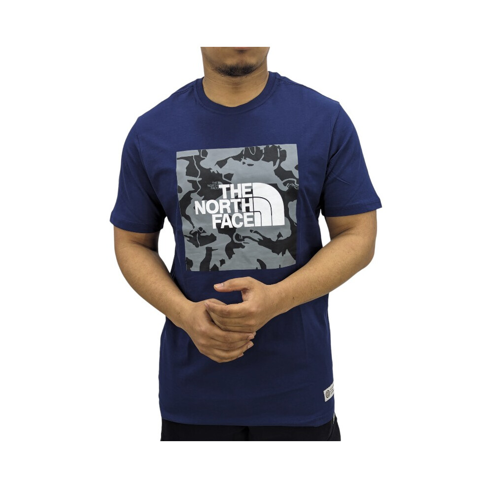 (Navy, S) The North Face 009006 Mens Graphic T Shirts