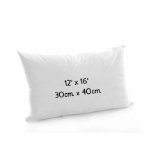 (12''x16'') Oblong Rectangle Hollowfibre Cushion Pads Inner White Scatters Insert Fillers For Home Outdoor Decor in 17 Sizes