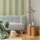 Sage Green Wallpaper Stripe Quality Feature Wall Smooth Finish Bedroom Hallway 3