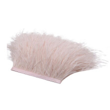 (T11) Ostrich Feathers Trim Fringe For Party Wedding Dress Sewing Crafts 2 Yards, Feather Cloth Edge Feathers Trim Fringe For