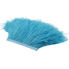 (T1) Ostrich Feathers Trim Fringe For Party Wedding Dress Sewing Crafts 2 Yards, Feather Cloth Edge Feathers Trim Fringe For