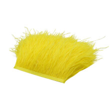 (T6) Ostrich Feathers Trim Fringe For Party Wedding Dress Sewing Crafts 2 Yards, Feather Cloth Edge Feathers Trim Fringe For