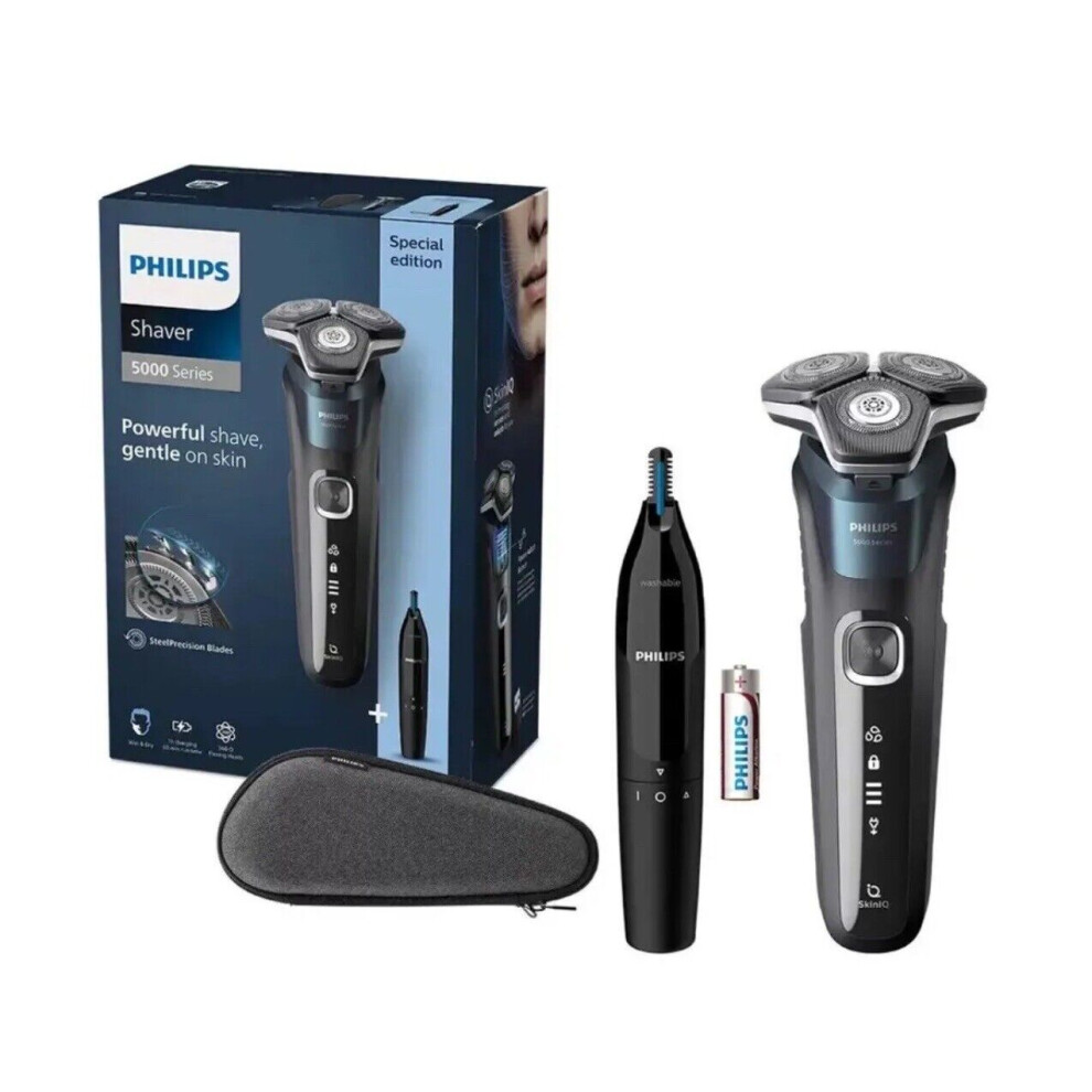 Philips Series 5 Electric Wet & Dry Shaver Trimmer, Nose Trimmer