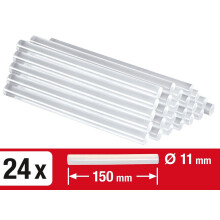 Einhell Glue Sticks for Hot Glue Gun DIY Repair Bonding Adhesive 150x11mm 24pcs