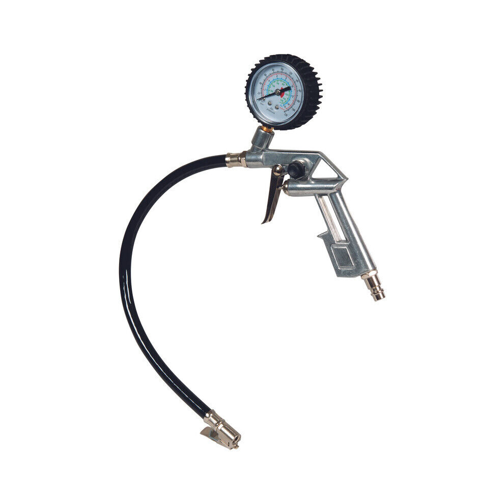 Einhell Pneumatic Inflating Gun with Pressure Gauge Suitable for Tyres Mattress