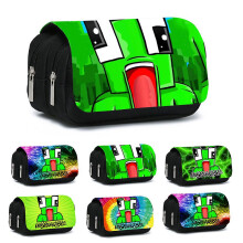 (B) Unspeakable Pencil Case Large Capacity Double Layer Pen Pouch Bag School Stationery Organizer Gifts