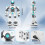 Control Robot for Kids Extra Large, 15.4" Programmable RC Robot Toy Gesture Sensing & Voice Control(White) 5