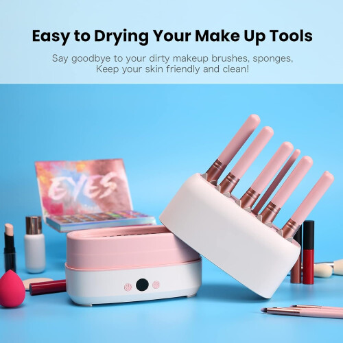 Makeup Brush Dryer Machine,Can Drying 12pcs Makeup Brushes or 2pcs Sponges,Powder Puff 2