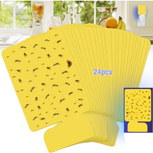 24 PCS Flying Insect Trap Refill Kit Flying Insect Trap Glue Cards(Without Plug)