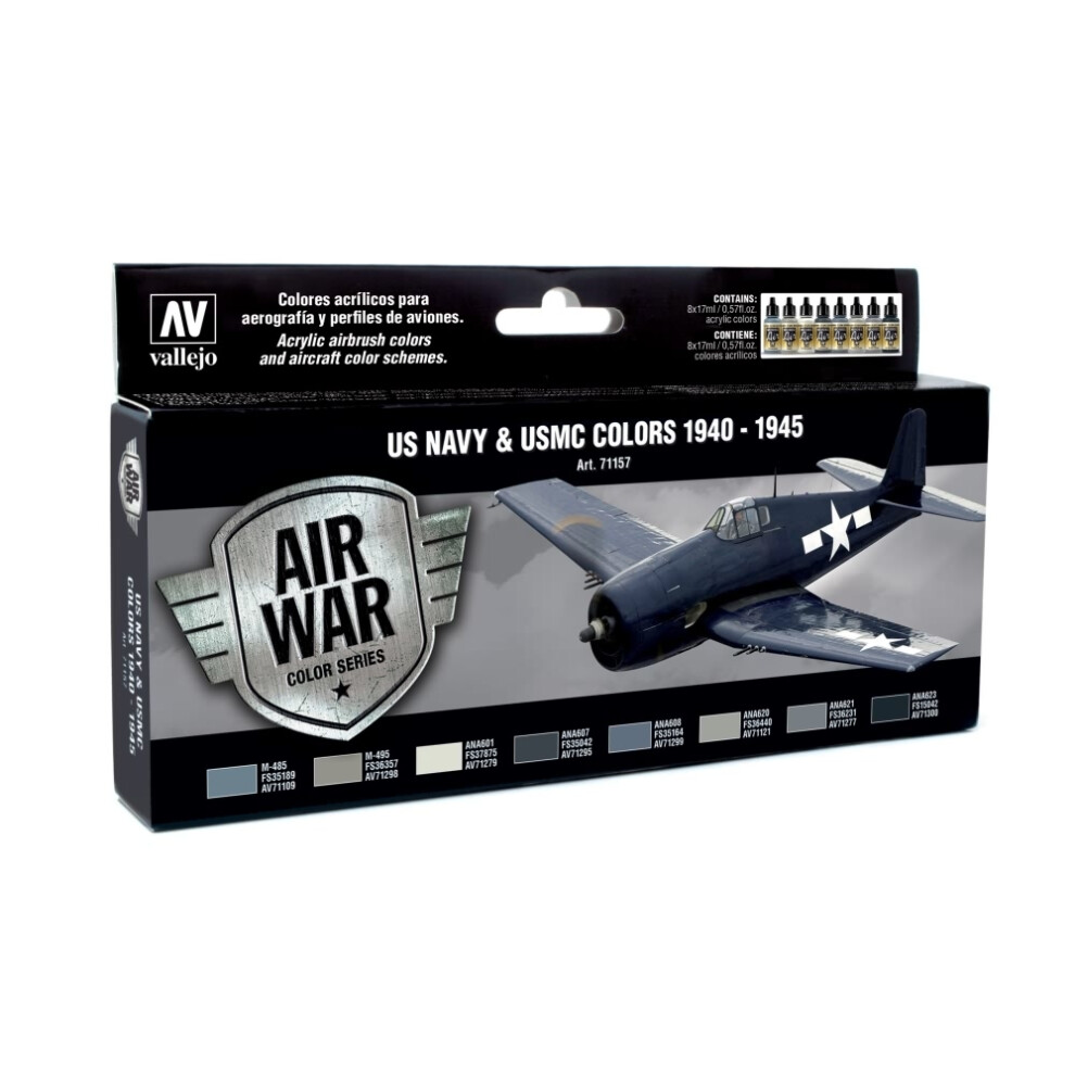 VAL71157 - AV Vallejo Model Air Set - USN Aircraft Set (x8)