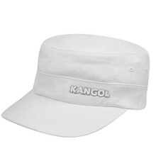 Kangol Men's Cotton Twill Army Cap Hat, White, XXL