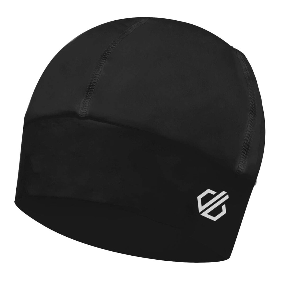 Dare2B Unisex Adult Purposive Beanie Lightweight Knitted Reflective Hat Black, Sgl
