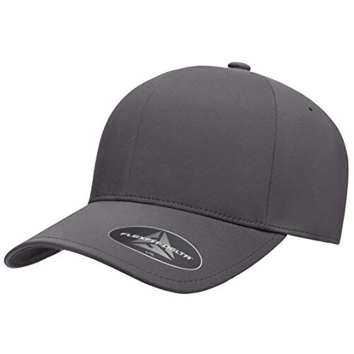 Flexfit Men's Flexfit Delta Seamless Cap, Dark Grey, S-M UK