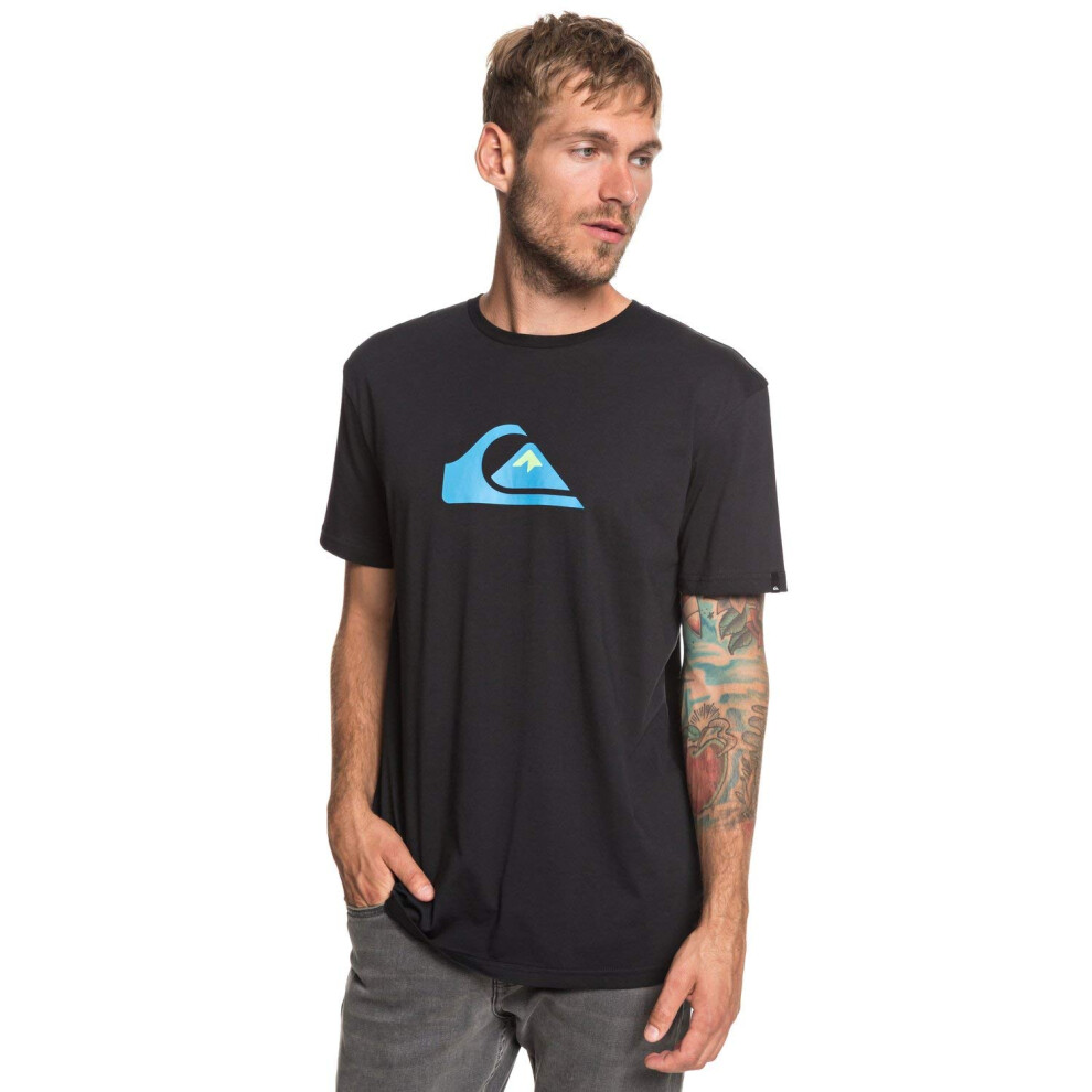 Quiksilver Mountain & Wave - New Era Stretch Fit Cap For Men Cap - Black, Small/Medium