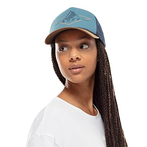 Buff Buff Trucker Cap Brak Stone Blue Unisex One Size 2