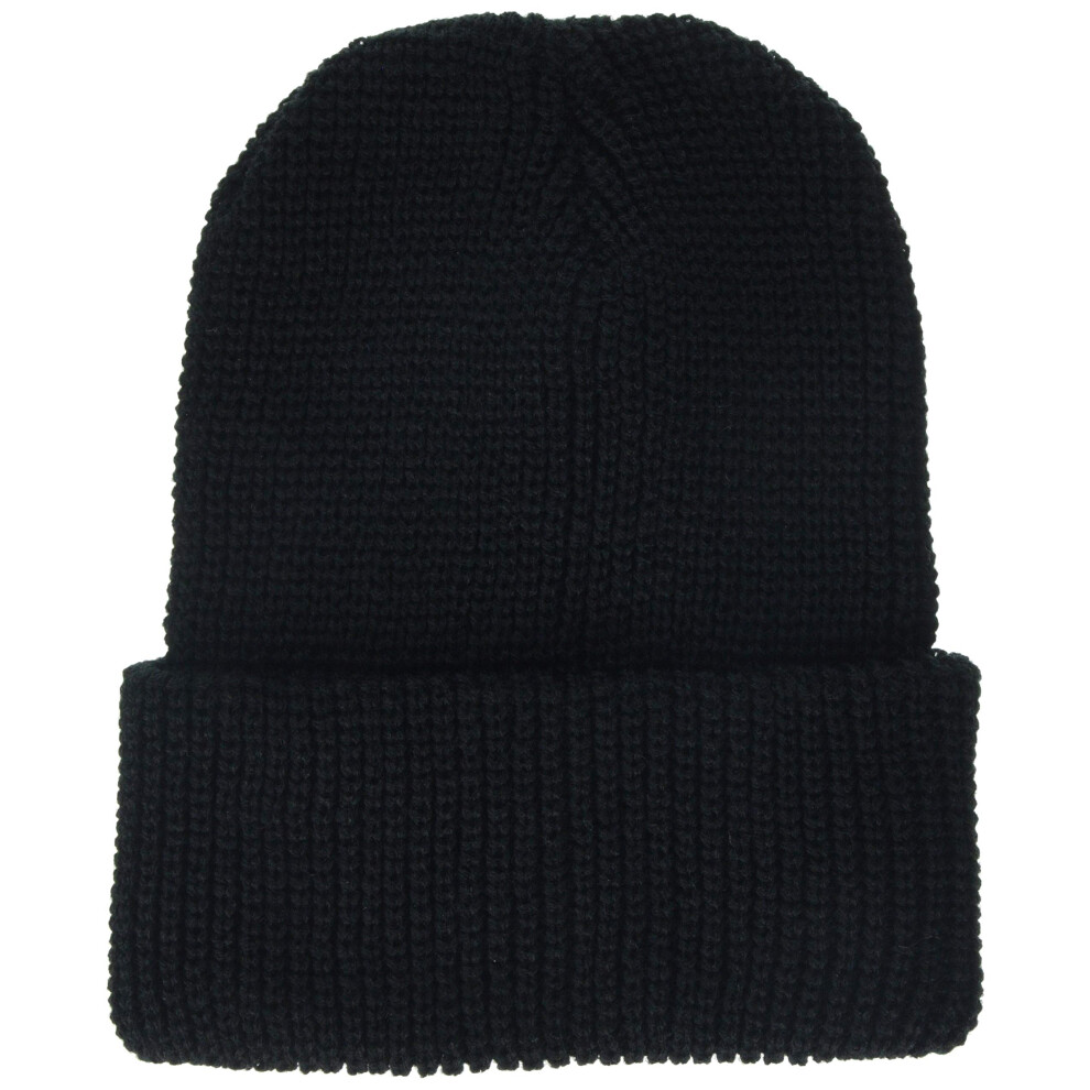 Regatta Men's Regatta Watch Cap Beanie Plain Beanie, Black (Black), One size (Manufacturer Size:One Size)